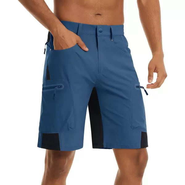 TACVASEN Men's Hiking Shorts Quick Dry Athletic Training Fishing Travel Shorts Multi Pockets