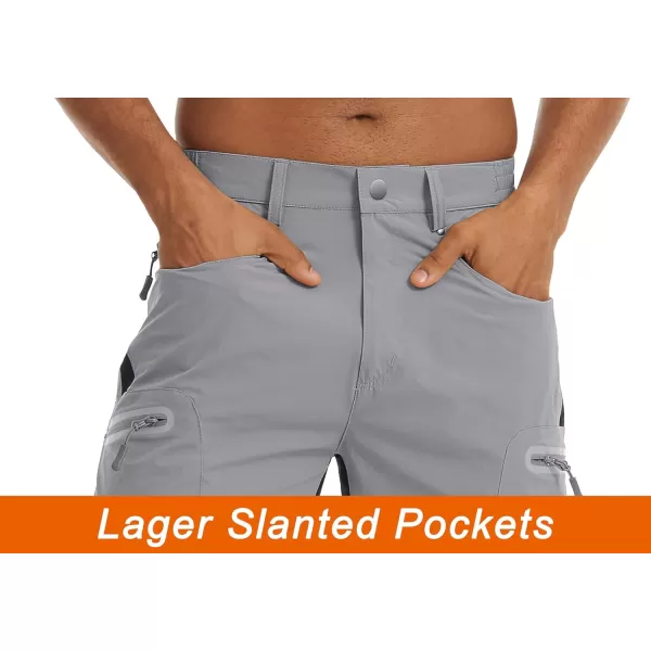 TACVASEN Men's Hiking Shorts Quick Dry Athletic Training Fishing Travel Shorts Multi Pockets