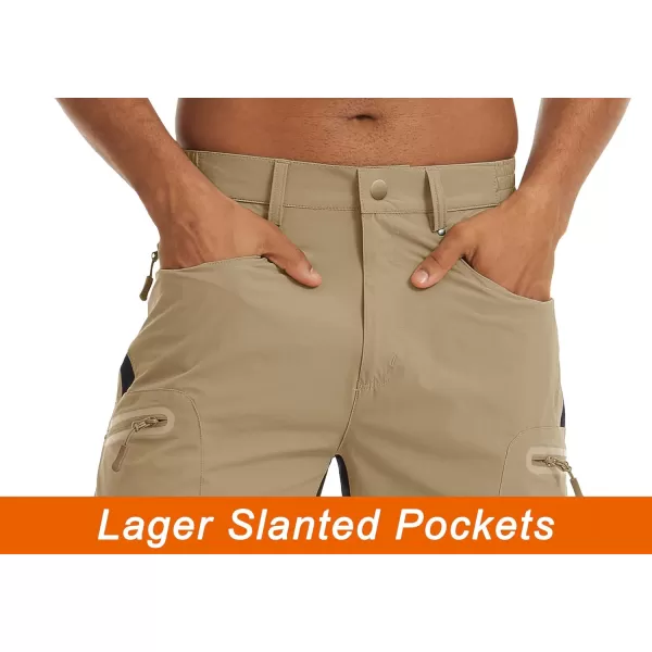 TACVASEN Men's Hiking Shorts Quick Dry Athletic Training Fishing Travel Shorts Multi Pockets