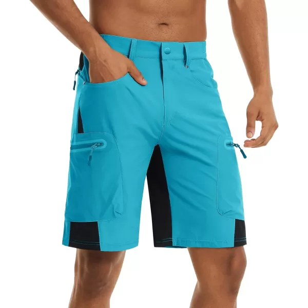 TACVASEN Men's Hiking Shorts Quick Dry Athletic Training Fishing Travel Shorts Multi Pockets