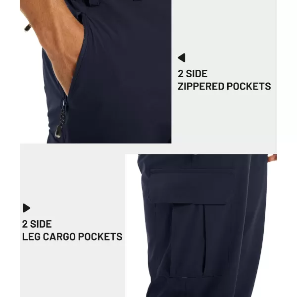 TACVASEN Men's Long Shorts Below Knee Quick Dry Lightweight Hiking 3/4 Capri Pants with Pockets Cargo Workout Fishing