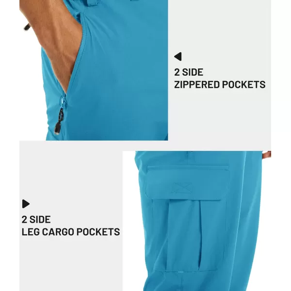 TACVASEN Men's Long Shorts Below Knee Quick Dry Lightweight Hiking 3/4 Capri Pants with Pockets Cargo Workout Fishing