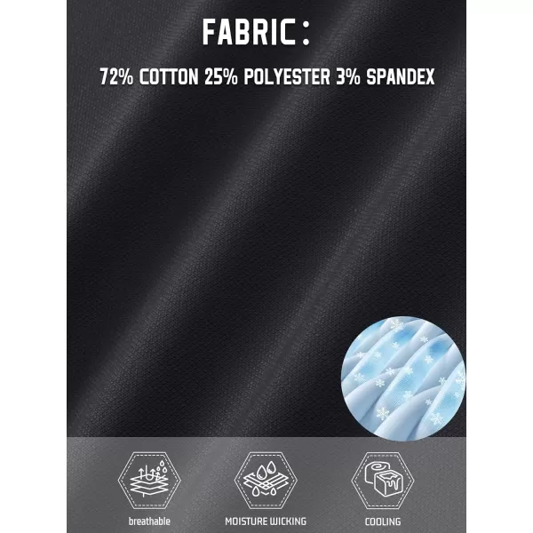 TACVASEN Mens Polo Golf Shirts with Pocket Pique Cooling Performance Moisture Wicking Polo Shirts