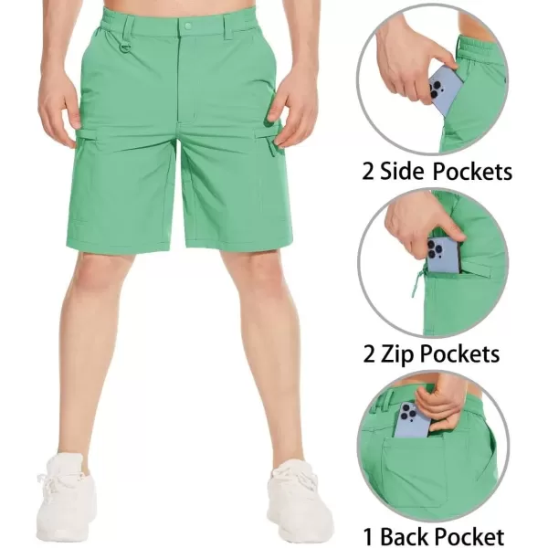 TACVASEN Men's Shorts Lightweight Quick Dry Stretch Cargo Shorts with 5 Pockets for Hiking Golf Fishing Camping Travel