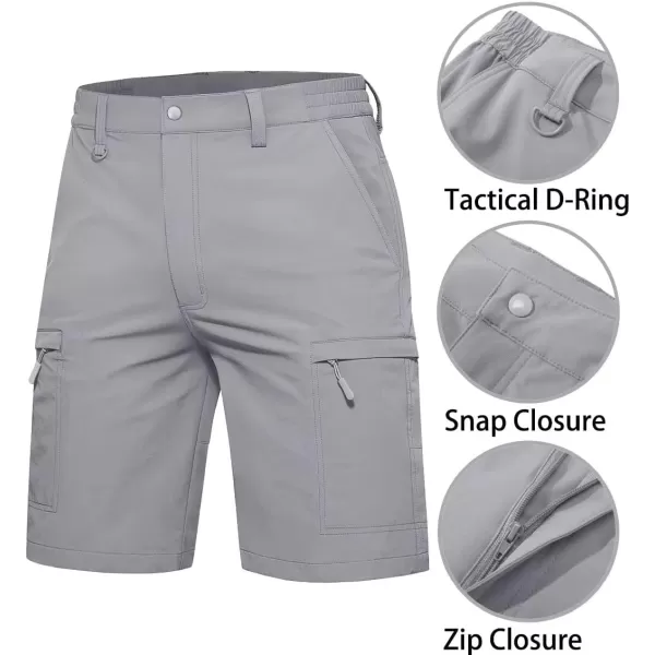 TACVASEN Men's Shorts Lightweight Quick Dry Stretch Cargo Shorts with 5 Pockets for Hiking Golf Fishing Camping Travel