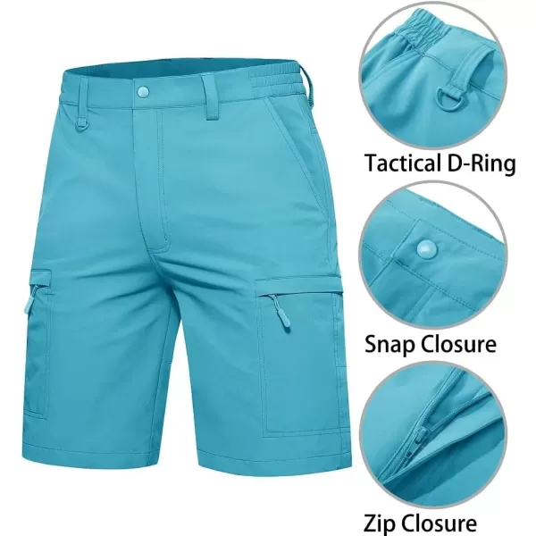 TACVASEN Men's Shorts Lightweight Quick Dry Stretch Cargo Shorts with 5 Pockets for Hiking Golf Fishing Camping Travel