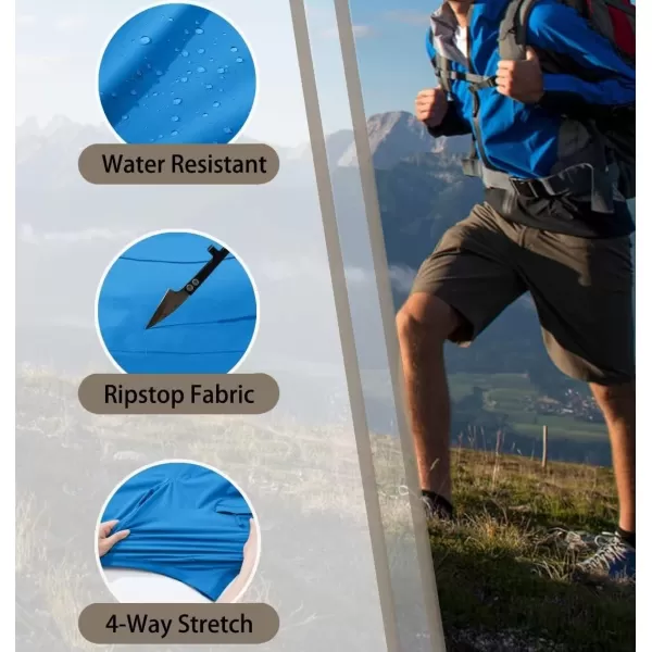TACVASEN Men's Shorts Lightweight Quick Dry Stretch Cargo Shorts with 5 Pockets for Hiking Golf Fishing Camping Travel