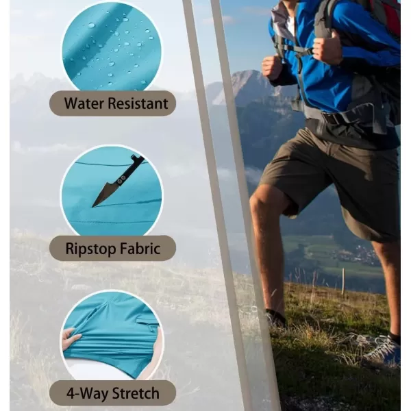TACVASEN Men's Shorts Lightweight Quick Dry Stretch Cargo Shorts with 5 Pockets for Hiking Golf Fishing Camping Travel