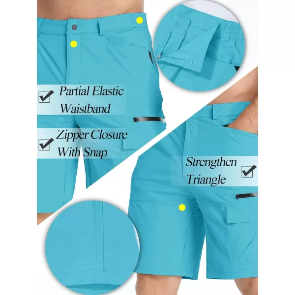 TACVASEN Men's Summer Outdoor Shorts Quick Dry Cargo Casual Hiking Shorts