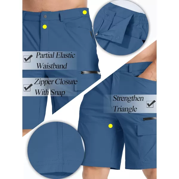 TACVASEN Men's Summer Outdoor Shorts Quick Dry Cargo Casual Hiking Shorts