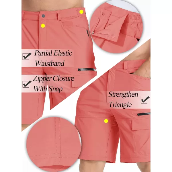 TACVASEN Men's Summer Outdoor Shorts Quick Dry Cargo Casual Hiking Shorts