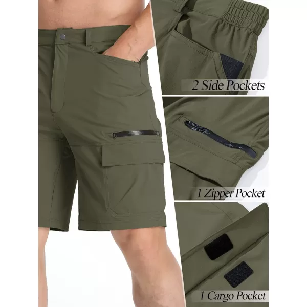 TACVASEN Men's Summer Outdoor Shorts Quick Dry Cargo Casual Hiking Shorts
