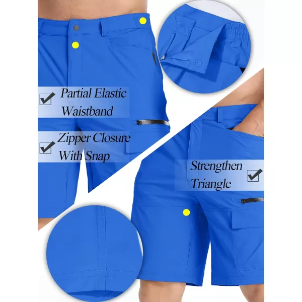 TACVASEN Men's Summer Outdoor Shorts Quick Dry Cargo Casual Hiking Shorts
