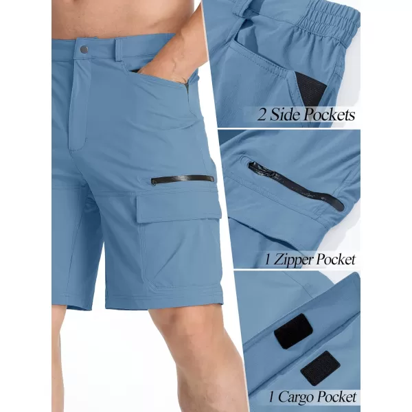 TACVASEN Men's Summer Outdoor Shorts Quick Dry Cargo Casual Hiking Shorts