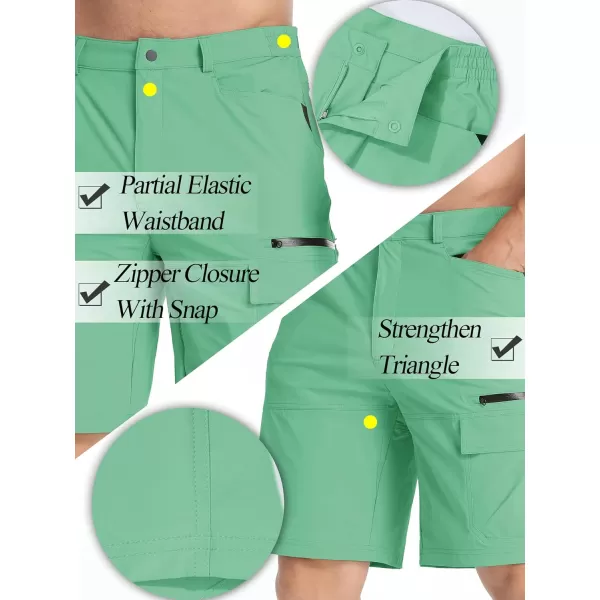 TACVASEN Men's Summer Outdoor Shorts Quick Dry Cargo Casual Hiking Shorts