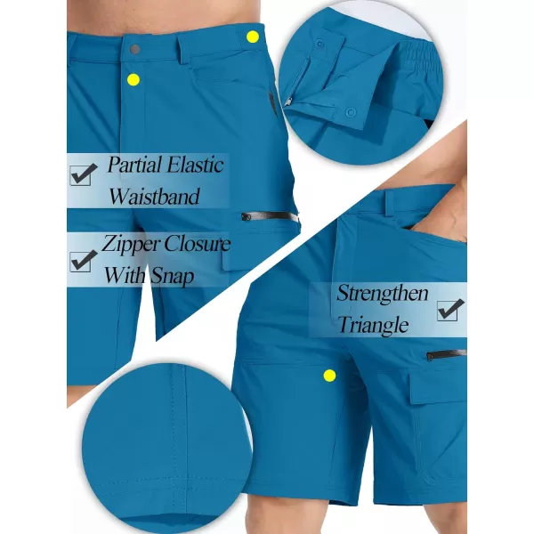 TACVASEN Men's Summer Outdoor Shorts Quick Dry Cargo Casual Hiking Shorts