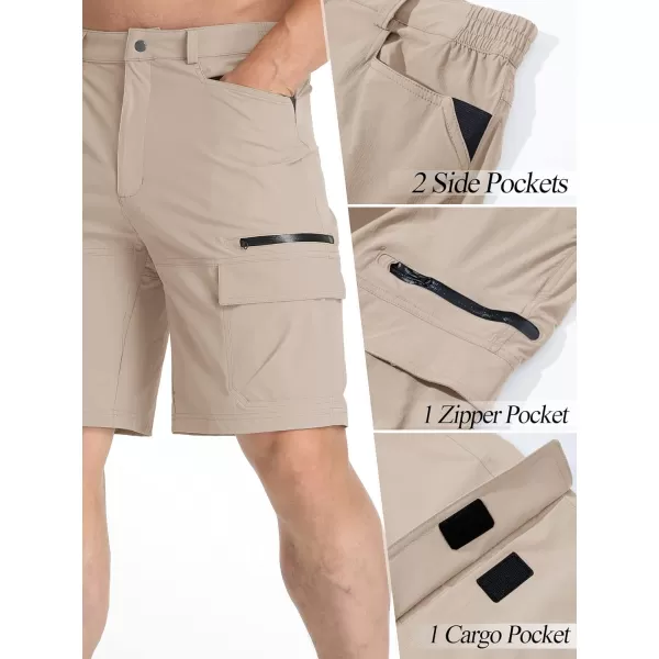 TACVASEN Men's Summer Outdoor Shorts Quick Dry Cargo Casual Hiking Shorts