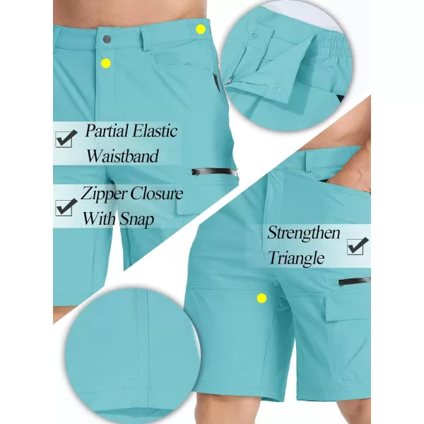 TACVASEN Men's Summer Outdoor Shorts Quick Dry Cargo Casual Hiking Shorts