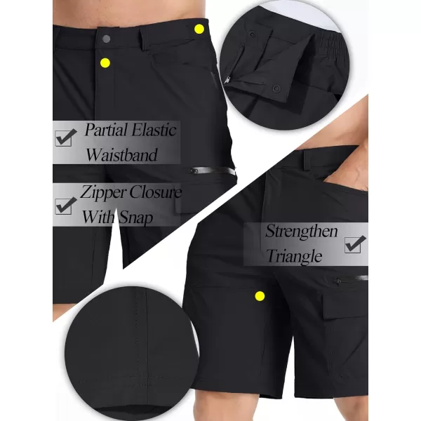 TACVASEN Men's Summer Outdoor Shorts Quick Dry Cargo Casual Hiking Shorts