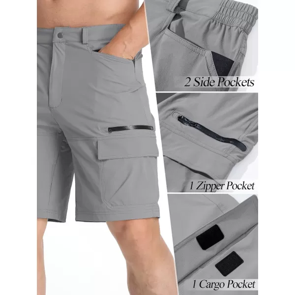 TACVASEN Men's Summer Outdoor Shorts Quick Dry Cargo Casual Hiking Shorts