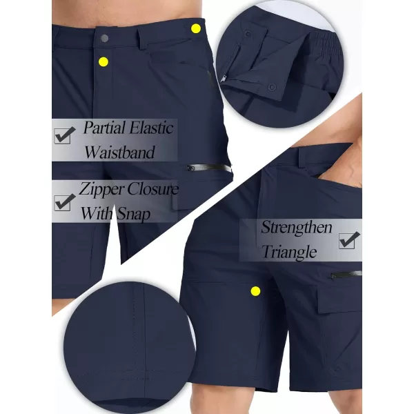 TACVASEN Men's Summer Outdoor Shorts Quick Dry Cargo Casual Hiking Shorts