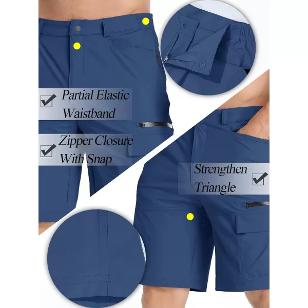 TACVASEN Men's Summer Outdoor Shorts Quick Dry Cargo Casual Hiking Shorts