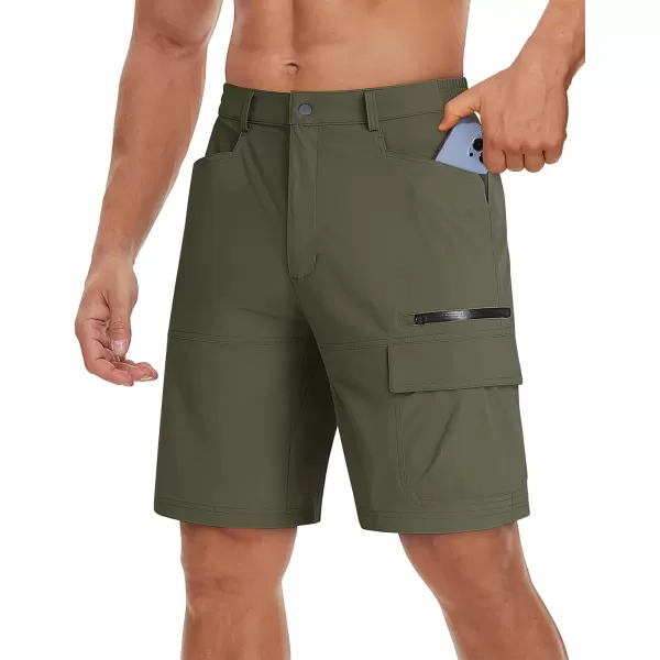 TACVASEN Men's Summer Outdoor Shorts Quick Dry Cargo Casual Hiking Shorts