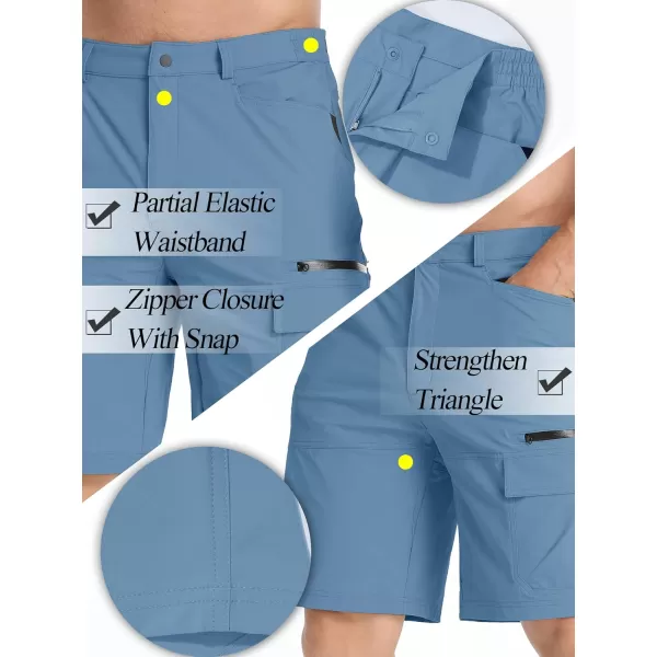 TACVASEN Men's Summer Outdoor Shorts Quick Dry Cargo Casual Hiking Shorts