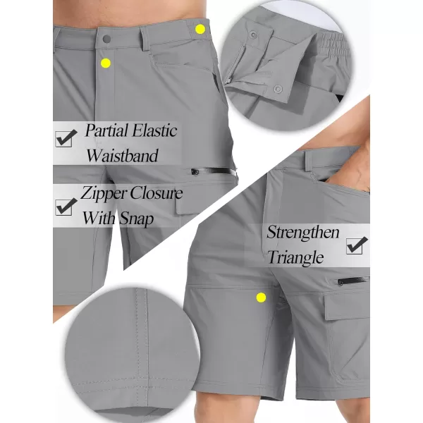 TACVASEN Men's Summer Outdoor Shorts Quick Dry Cargo Casual Hiking Shorts