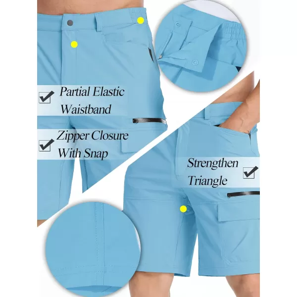 TACVASEN Men's Summer Outdoor Shorts Quick Dry Cargo Casual Hiking Shorts
