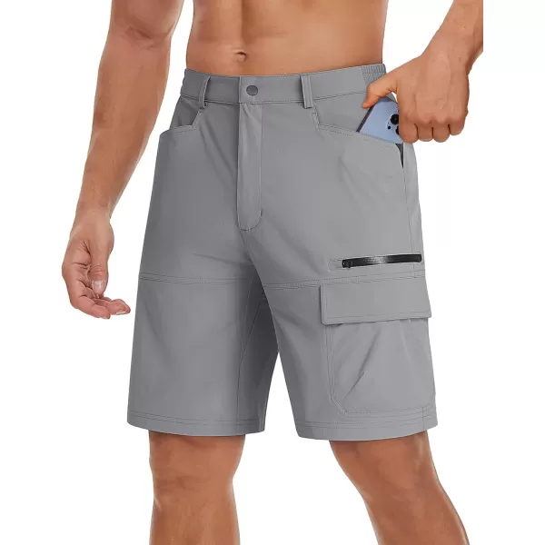 TACVASEN Men's Summer Outdoor Shorts Quick Dry Cargo Casual Hiking Shorts