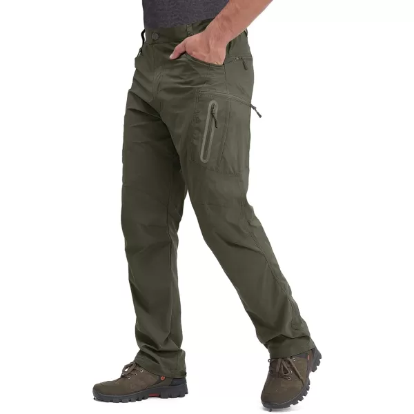 TACVASEN Men's Tactical Pants Quick-Dry Water-Resistant Lightweight Hiking Pants with 8 Pockets