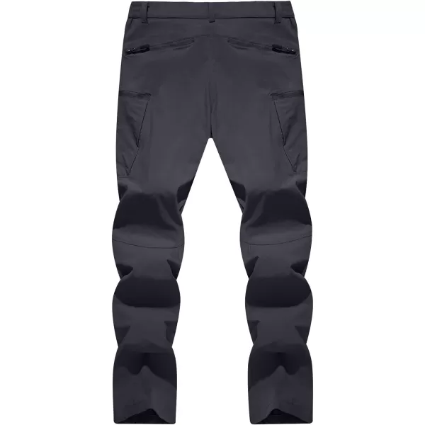 TACVASEN Men's Tactical Pants Quick-Dry Water-Resistant Lightweight Hiking Pants with 8 Pockets