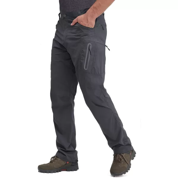 TACVASEN Men's Tactical Pants Quick-Dry Water-Resistant Lightweight Hiking Pants with 8 Pockets