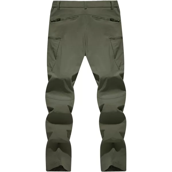 TACVASEN Men's Tactical Pants Quick-Dry Water-Resistant Lightweight Hiking Pants with 8 Pockets