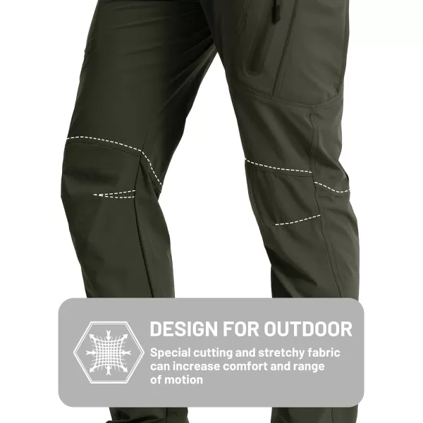 TACVASEN Men's Tactical Pants Quick-Dry Water-Resistant Lightweight Hiking Pants with 8 Pockets