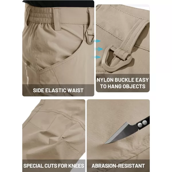 TACVASEN Men's Tactical Pants Quick-Dry Water-Resistant Lightweight Hiking Pants with 8 Pockets