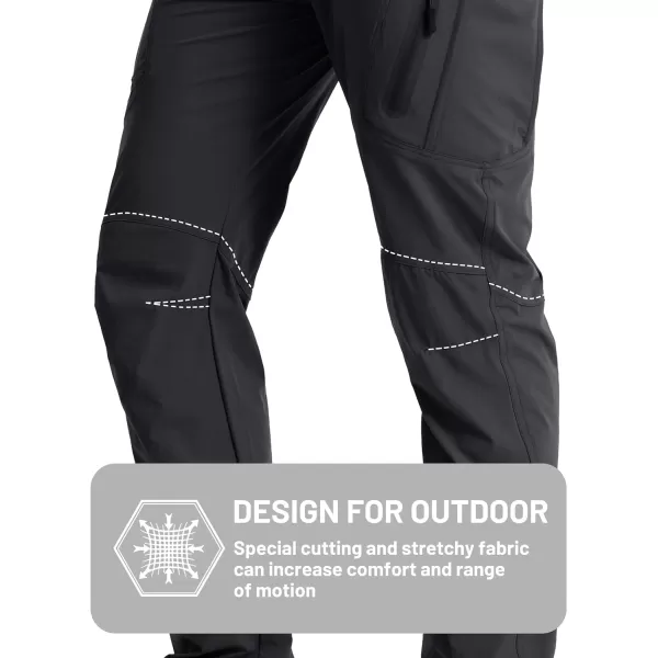 TACVASEN Men's Tactical Pants Quick-Dry Water-Resistant Lightweight Hiking Pants with 8 Pockets