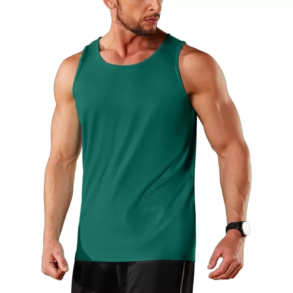 TACVASEN Men's UPF 50+ SPF Workout Sleeveless Shirts Quick Dry Muscle Shirt Lightweight Running Tank Tops