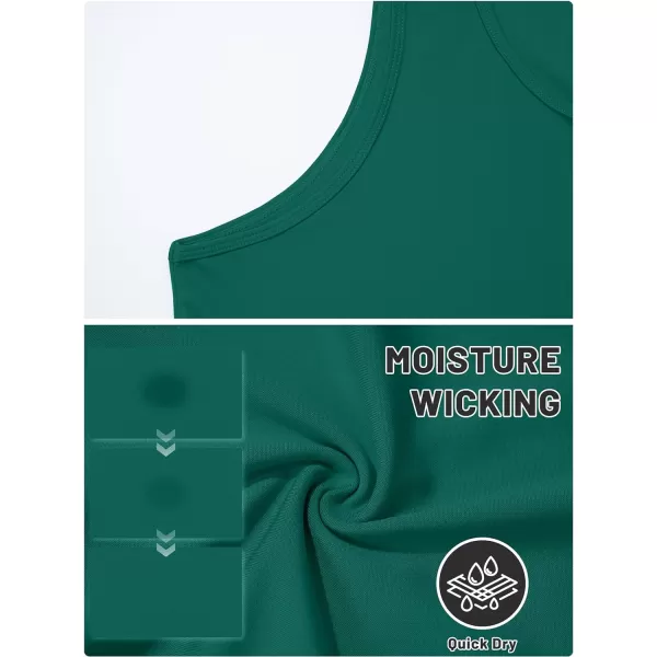 TACVASEN Men's UPF 50+ SPF Workout Sleeveless Shirts Quick Dry Muscle Shirt Lightweight Running Tank Tops
