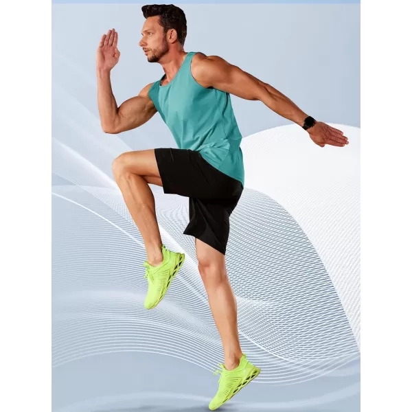 TACVASEN Men's UPF 50+ SPF Workout Sleeveless Shirts Quick Dry Muscle Shirt Lightweight Running Tank Tops