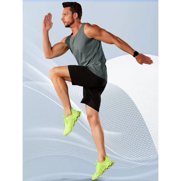 TACVASEN Men's UPF 50+ SPF Workout Sleeveless Shirts Quick Dry Muscle Shirt Lightweight Running Tank Tops