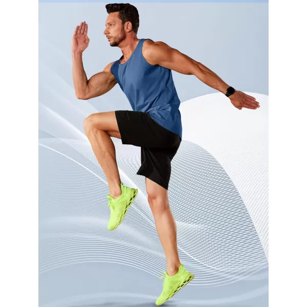 TACVASEN Men's UPF 50+ SPF Workout Sleeveless Shirts Quick Dry Muscle Shirt Lightweight Running Tank Tops