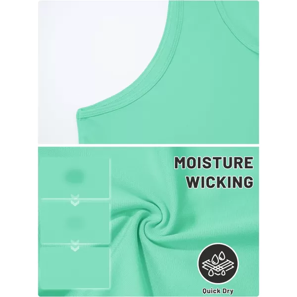 TACVASEN Men's UPF 50+ SPF Workout Sleeveless Shirts Quick Dry Muscle Shirt Lightweight Running Tank Tops