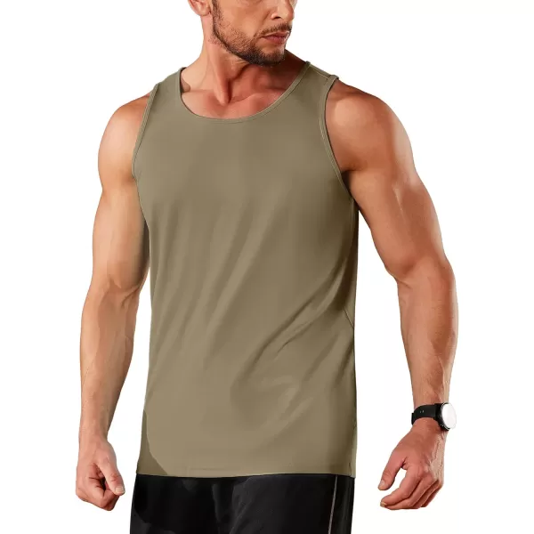TACVASEN Men's UPF 50+ SPF Workout Sleeveless Shirts Quick Dry Muscle Shirt Lightweight Running Tank Tops