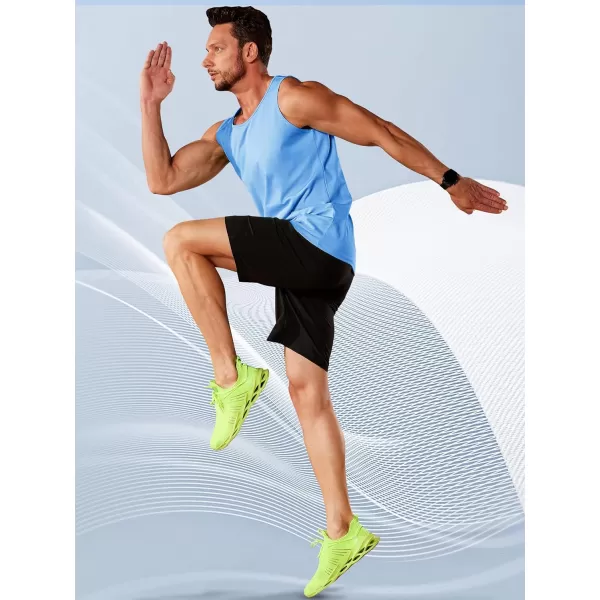 TACVASEN Men's UPF 50+ SPF Workout Sleeveless Shirts Quick Dry Muscle Shirt Lightweight Running Tank Tops