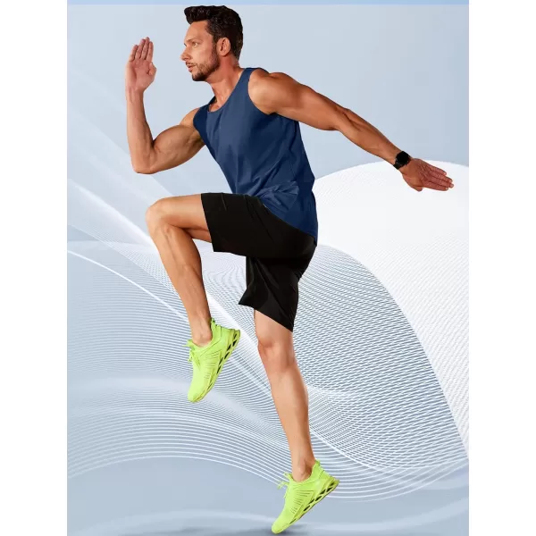 TACVASEN Men's UPF 50+ SPF Workout Sleeveless Shirts Quick Dry Muscle Shirt Lightweight Running Tank Tops