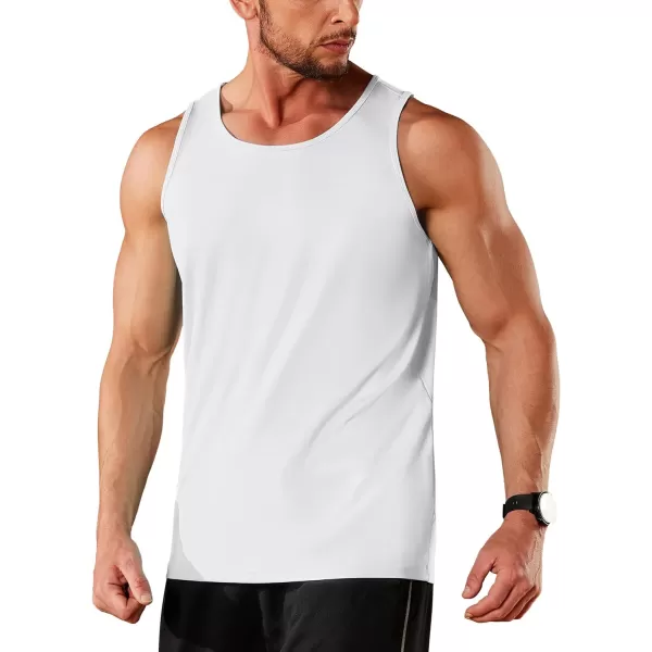 TACVASEN Men's UPF 50+ SPF Workout Sleeveless Shirts Quick Dry Muscle Shirt Lightweight Running Tank Tops