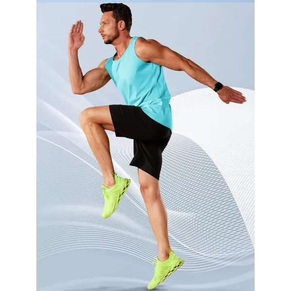 TACVASEN Men's UPF 50+ SPF Workout Sleeveless Shirts Quick Dry Muscle Shirt Lightweight Running Tank Tops