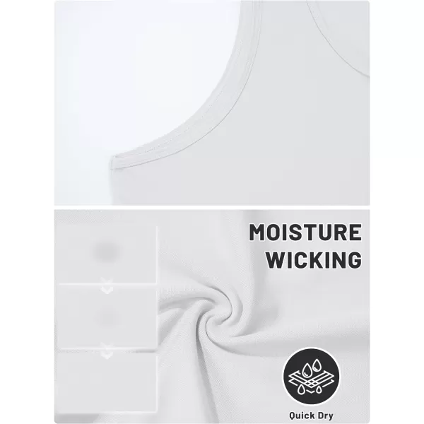 TACVASEN Men's UPF 50+ SPF Workout Sleeveless Shirts Quick Dry Muscle Shirt Lightweight Running Tank Tops